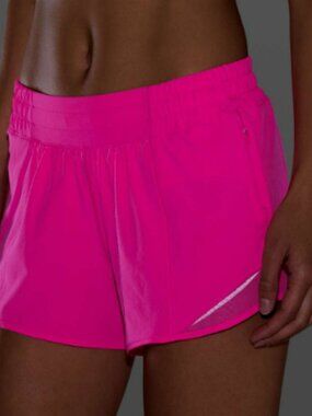 Lululemon Hotty Hot Short II *Long 4" Pink Highlight